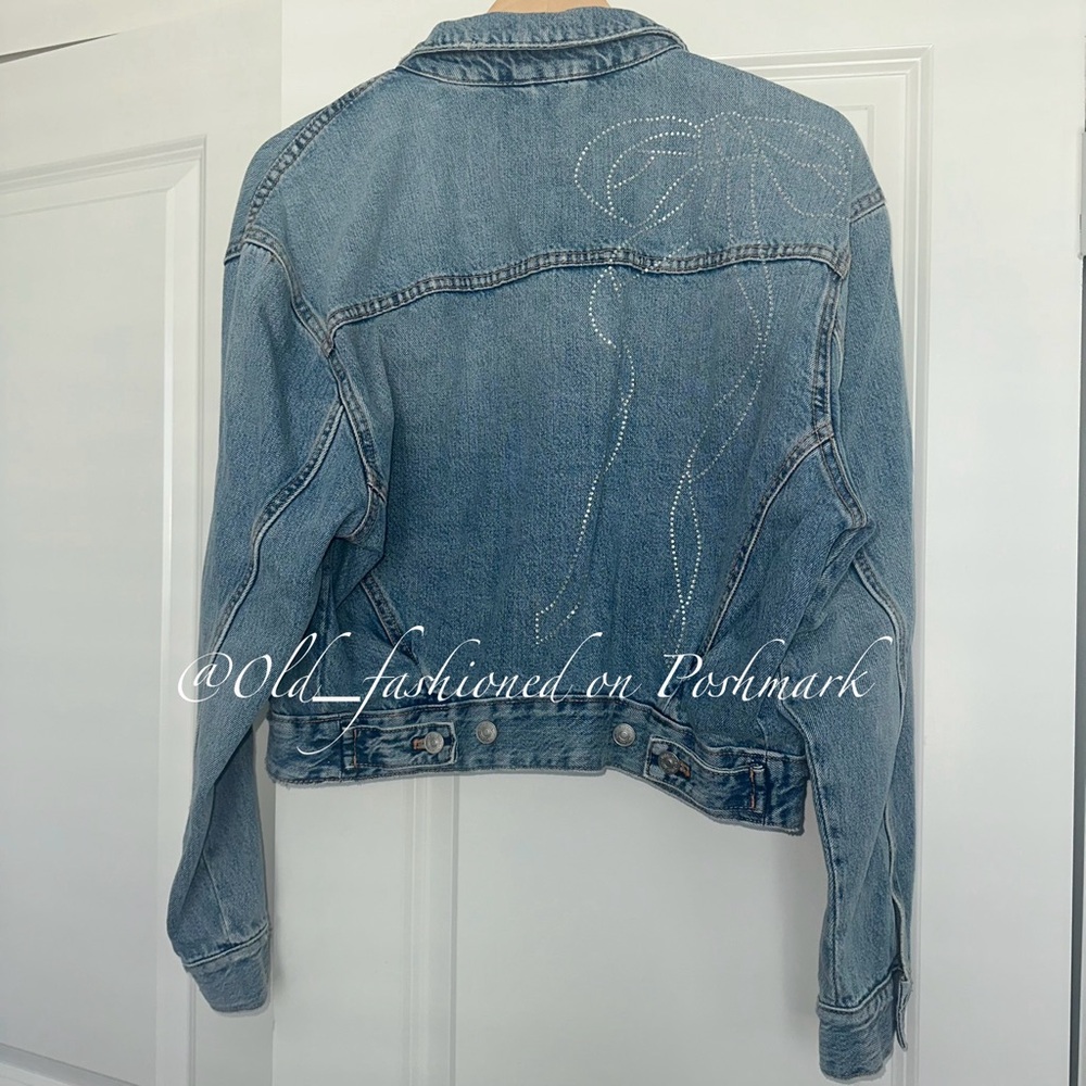 ZARA Denim Rhinestone Jacket - Picture 11 of 11